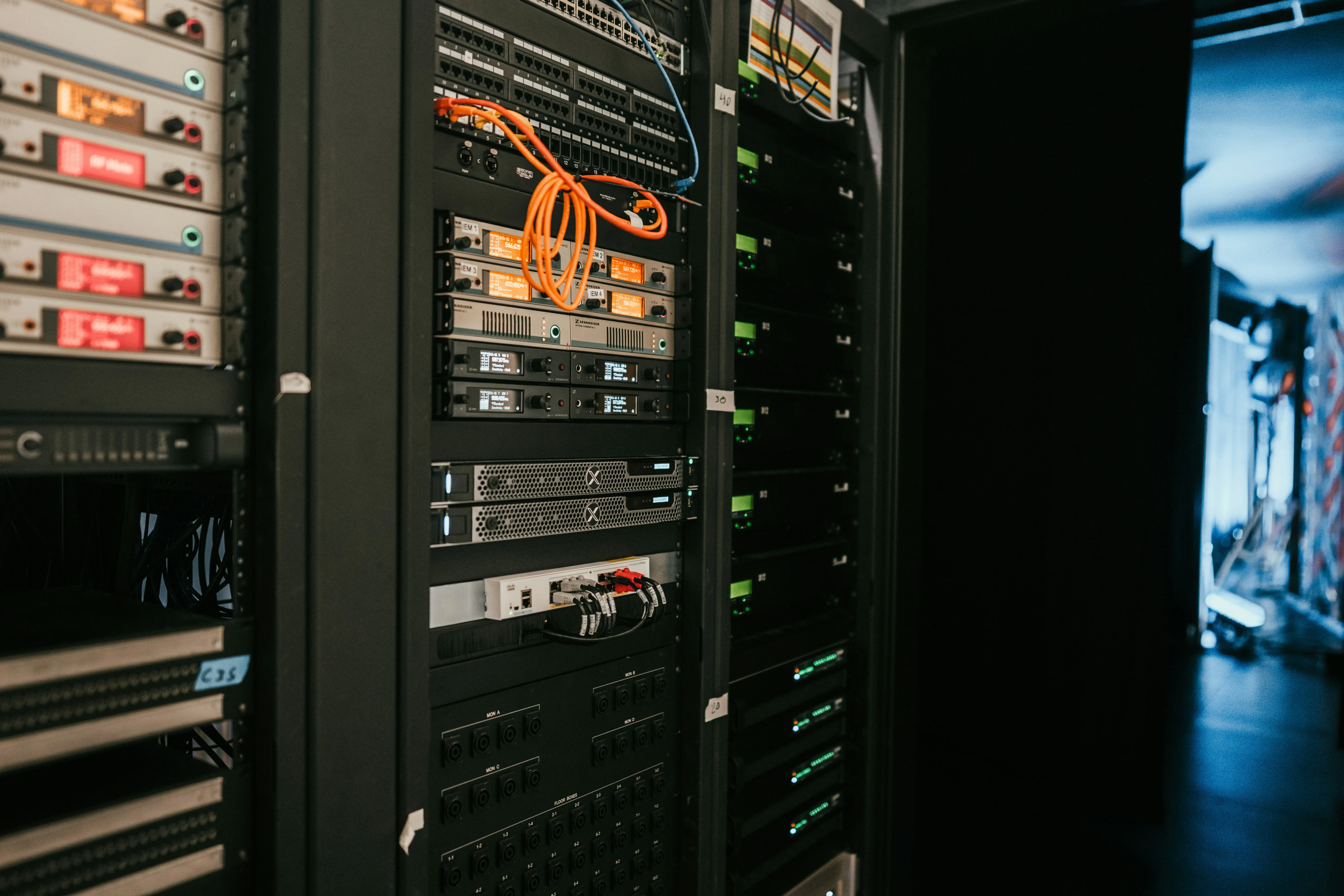 Secure data center server room